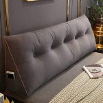 Coussin lombaire confortable pour lit, support de lecture, dossier, coussin triangulaire pour tte de ...