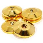 Coussinets a ongles en cuivre pur plaqu� or, haut - parleur cd absorbant les chocs, amplificateur audio ...