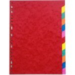 Coutal jeu de 12 intercalaires format a4 carte lustr�e