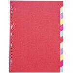 Coutal jeu de 12 intercalaires format a4 carte recycl�e 220g