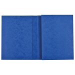 Coutal protge cahier  ecolier  18 x 22 cm carte lustre 2 grands rabats bleu