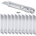 Couteau utilitaire bote cutter 6 en 1 mutipurpose en acier inoxydable rtractable robuste etanche snap ...
