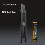 Couteau utilitaire multifonction en acier inoxydable, coupe - bote rtractable professionnel, outil ...