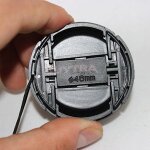 Couvercle de capuchon avant a pincement central 46mm pour filtre d'objectif de cam�ra, nouveau