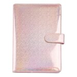 Couverture de bloc - notes a paillettes rechargeables, 6 anneaux, classeur, taille a5