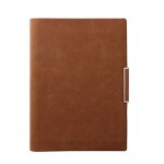Couverture de cahier a5 en cuir pu ? feuilles mobiles, 6 anneaux de reliure, pour journal agenda planificateur ...
