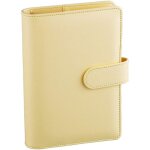 Couverture de carnet a6 en cuir synth�tique de qualit� sup�rieure avec 6 anneaux, pochettes pour cartes ...
