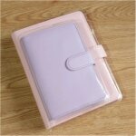 Couverture en pvc transparent a5 / a6 pour veste de livre macaron, couverture en cuir, film pour carnet ...