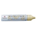 Crayon de cire liquide pour bougie transparent paillet� dor� 30 ml - rayher
