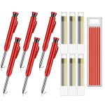 Crayons de construction de charpentier avec recharges, crayons m�caniques d'architecte, stylo sec pica ...