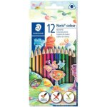 Crayon de couleur noris colour, etui en carton de 12