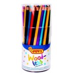 Crayons de couleurs - sans bois - 84 couleurs vives - mine r�sistante - jovi