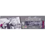 Crayons graphite - dessin - cretacolor - graphite pocket set - bote de 9 pices