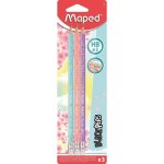 Crayons graphite - hb - avec embout gomme - couleurs pastel - maped