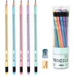 Crayons hb, 30 crayons hb avec gomme et taille - crayon, crayon triangulaire pr� - taill� pour l'�criture ...