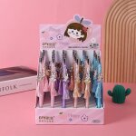 Crayon m�canique a pompon lapin kawaii, 36 pi�ces / lot, mignon, stylo automatique pour ecoliers, fournitures ...