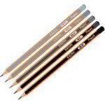 Crayon a papier 2b black'peps, laqu� en noir / orange