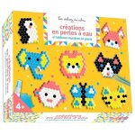 Cr�ations en perles a eau et tableaux myst�res en pixels - coffret avec 600 perles a eau, 1 plateau, ...