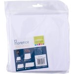 Creative florence grandes cartes carres, ensemble de 25, blanc, enveloppes assorties disponibles