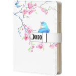 Creative pu cuir mot de passe bloc - notes, secret doubl mot de passe agenda sketchbook organisateur ...