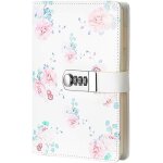 Creative pu cuir mot de passe bloc - notes, secret doubl� mot de passe agenda sketchbook organisateur ...