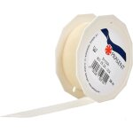 Crme ruban en organza scintillant et soyeux, rouleau de 25 m, largeur 25 mm, accessoire de dcoration ...