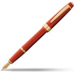 Cross bailey light stylo - plume (plume f + emballage cadeau) laque ambre avec ferrures dores