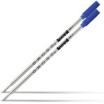 Cross recharge pour stylo a bille lot de 2 medium bleu