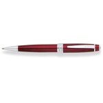 A. t. cross stylo bille bailey rouge vernisavec ferrures chromplattierten, 1en blister