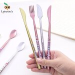 Cuill�re cr�ative kawaii, poign�e de couverts, papeterie scolaire et de bureau, couteau a fourchette, ...