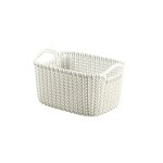 Curver panier de rangement knit 3 litres 25 x 17, 5 x 14 cm cr�me