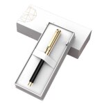 Darb - stylo plume de luxe plaqu or 24 carats, stylos a encre en mtal de bureau d'affaires, cadeau ...