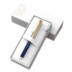 Darb - stylo plume de luxe plaqu or 24 carats, stylos a encre en mtal de bureau d'affaires, cadeau ...