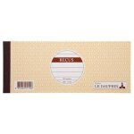 Le dauphin carnet a souche 90x225 recus 50 feuillets - avoine