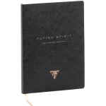Un daytoday journal 19x25 cm 192 pages dot - couverture cartonne noire - poche - marque - page - elastique ...