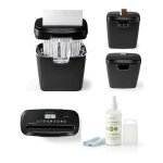 Dchiqueteuse destructeur de papier 10l noire 190w destructeur de documents pour bureau nettoyeur d'ecran ...