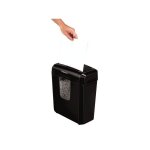 Déchiqueteuse de papier coupe fine fellowes 4687401 11 l 6 feuilles noir Déchiqueteuse de papier coupe fine fellowes 4687401 11 l 6 feuilles noir
