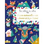 Dcos autocollantes a dorer et pailleter - avec 3 feuille de pailettes, 1 feuille mtallise, 1 stylet, ...