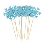 Dcoration de gteau chi en forme de flocon de neige pour enfant, fourniture de fte prchristophe, d'annivers ...