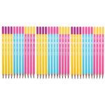 Deli lot de 3 boîtes 12 crayons graphite hb corps triangulaire couleur bleu, rose, jaune Deli lot de 3 boîtes 12 crayons graphite hb corps triangulaire couleur bleu, rose, jaune