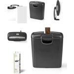 Destructeur d�chiqueteuse 190w 10l 6x a4 pages + porte copie ergonomique document n 1 1. 5kg noire