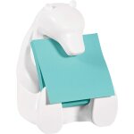 D�vidoir, forme ours avec 2 blocs de z - notes de 45 feuilles par bloc, 76 mmx76 mm, couleur turquoise ...