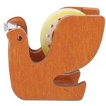 D�vidoir de ruban adh�sif portable en bois - durable, el�gant et stable, compatible avec divers rubans ...