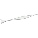A di alessi pes coupe - papier en acier inoxydable 18 / 10