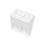 Digitus plaque frontale, 2 ports, 45 x 45 mm, coud�e, pour cadre dn - 9