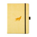 Dingbats * wildlife carnet de notes a5 - cream wolf quadrill� - bloc - notes avec papier ivoire 100g ...