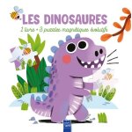 Les dinosaures - 1 livre + 3 puzzles magn�tiques evolutifs