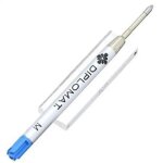 Diplomat recharge pour stylo a bille easyflow bleu moyen