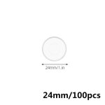 Disque de reliure a feuilles mobiles, tr�s clair, 100 pi�ces, pour planificateur, cahier, journal et ...