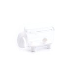 Distributeur de coton - tige en acrylique, pour tampon cosm�tique, masques faciaux, trombone